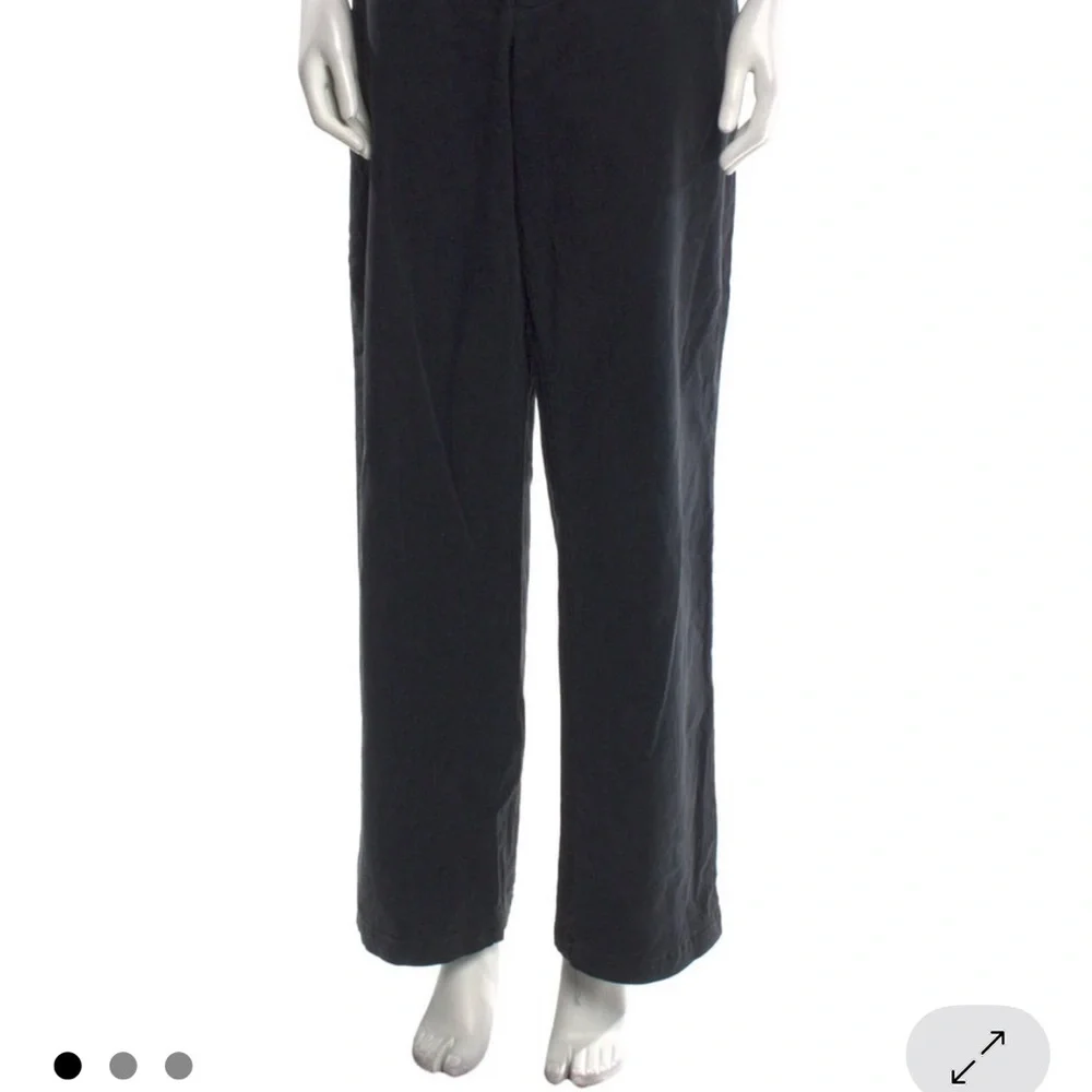 Nili Lotan Black Wide-Leg Pants‎ size M